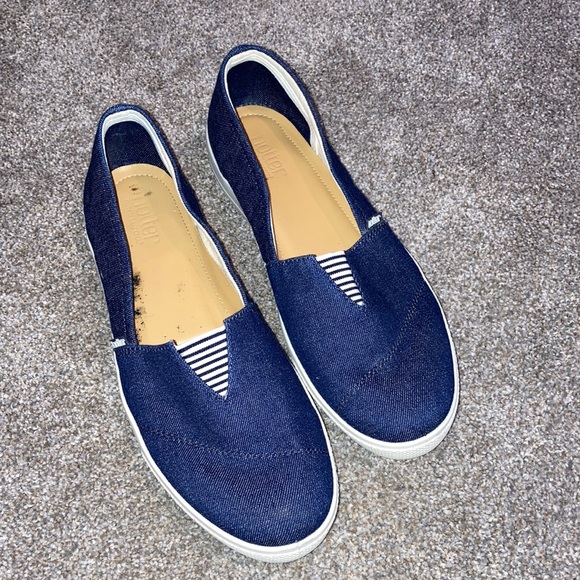 hotter Shoes Hotter Comfort Concepts Laurel Nautical Denim Slip On